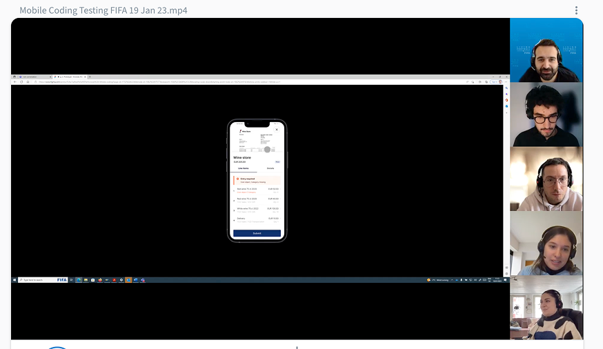 Usability testing — session 2